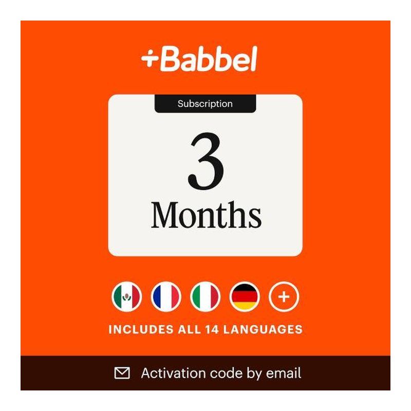 Babbel Language Learning App, 3 Months
